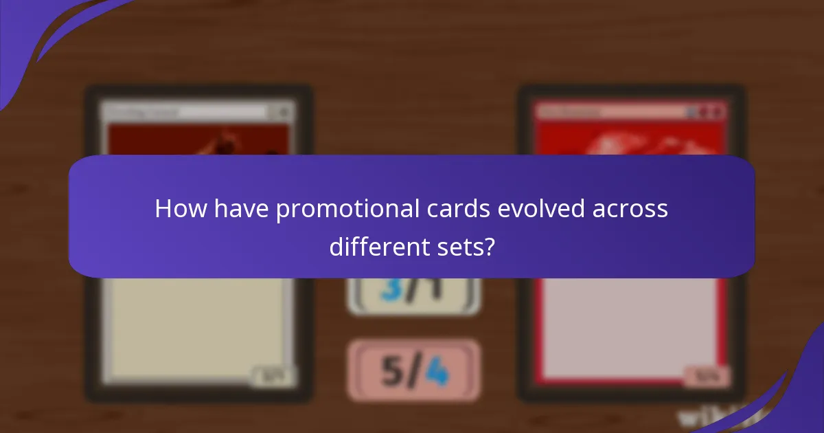 How have promotional cards evolved across different sets?