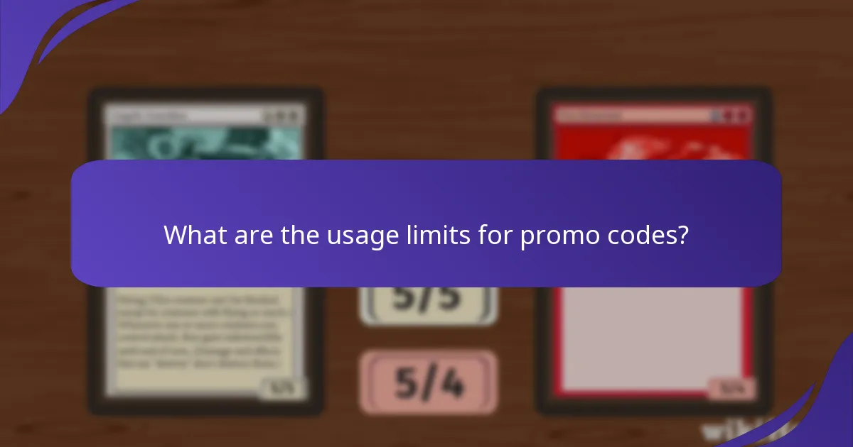 What are the usage limits for promo codes?