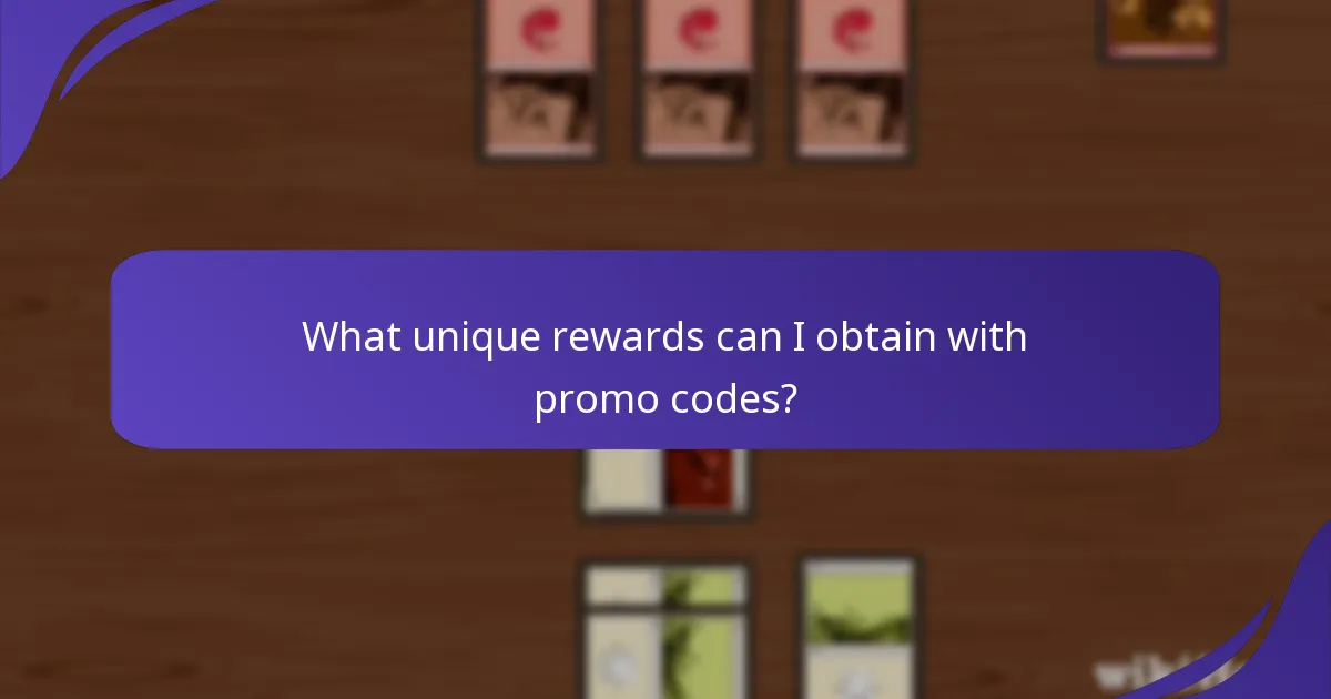 What unique rewards can I obtain with promo codes?