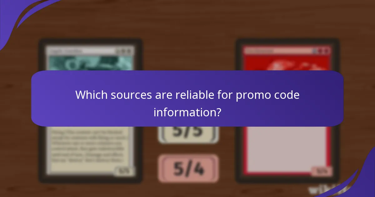 Which sources are reliable for promo code information?